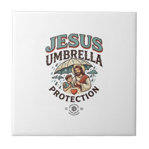 Azulejo De Cerâmica Proteção de Jesus Guarda-Chuva Proteção de Jesus G