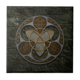 Azulejo De Cerâmica Protetor celta da trindade