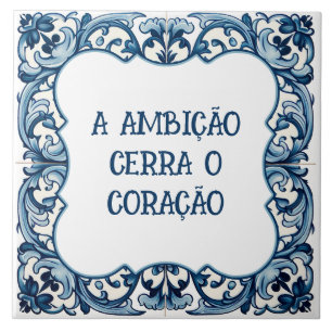 Azulejo De Cerâmica Provérbio Português