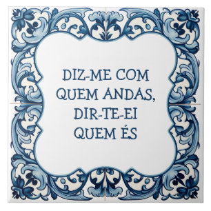 Azulejo De Cerâmica Provérbio Português
