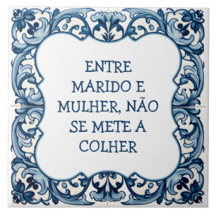 Azulejo De Cerâmica Provérbio Português