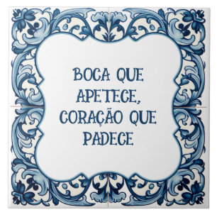 Azulejo De Cerâmica Provérbio Português