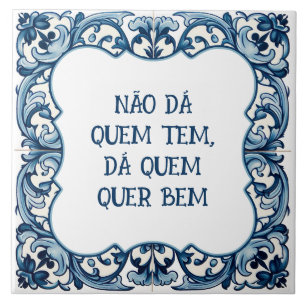 Azulejo De Cerâmica Provérbio Português