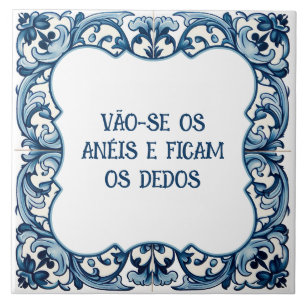 Azulejo De Cerâmica Provérbio Português