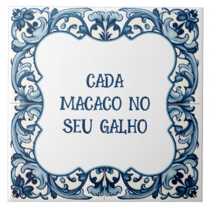 Azulejo De Cerâmica Provérbio Português
