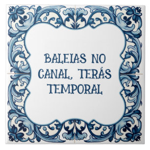 Azulejo De Cerâmica Provérbio Português