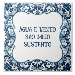 Azulejo De Cerâmica Provérbio Português