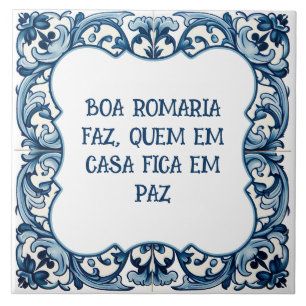 Azulejo De Cerâmica Provérbio Português