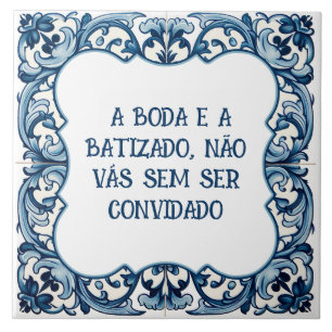Azulejo De Cerâmica Provérbio Português