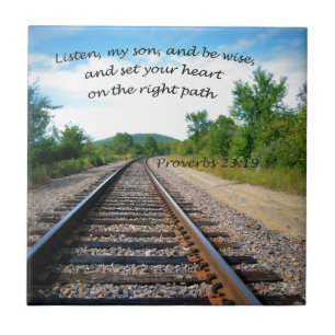 Azulejo De Cerâmica Provérbios 23:19