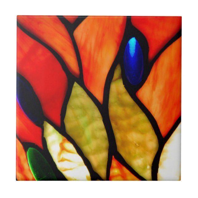 Azulejo De Cerâmica Prugem de Tiffany (Frente)