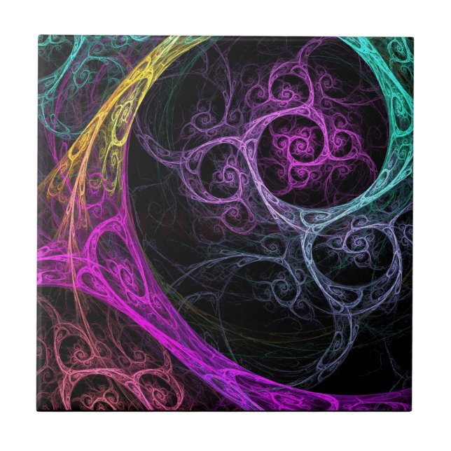 Azulejo De Cerâmica Psicodélico (Frente)