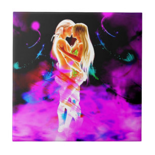 Azulejo De Cerâmica Psíquica DA CHAMA TWIN