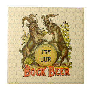 Azulejo De Cerâmica Publicidade à Cerveja Goats Bock
