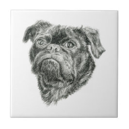 Azulejo De Cerâmica Pug