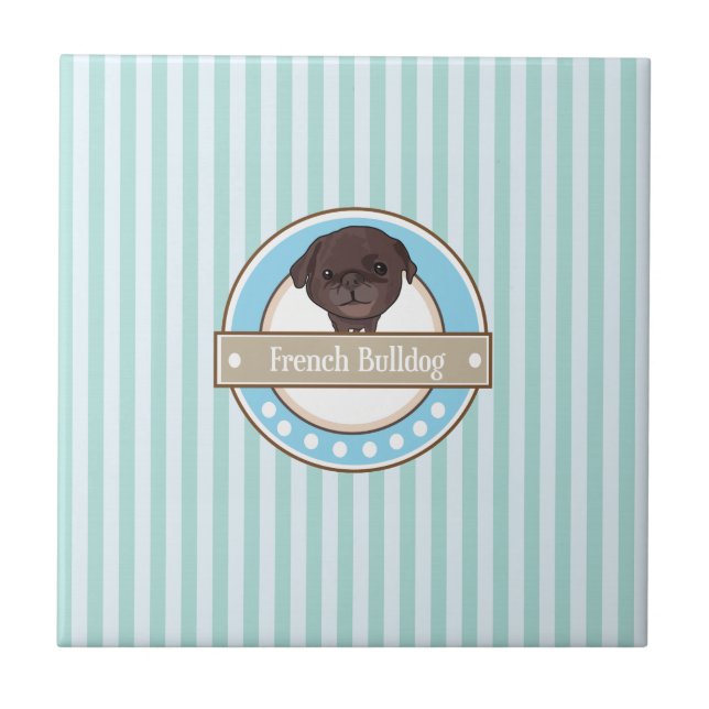 Azulejo De Cerâmica Pug (Frente)