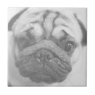 Azulejo De Cerâmica Pug Face
