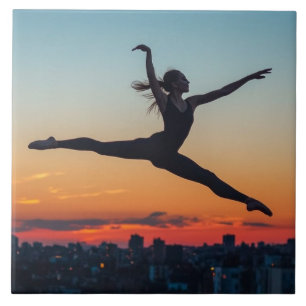 Azulejo De Cerâmica Pulando Ballerina