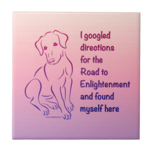 Azulejo De Cerâmica Puppy Road to Enlight