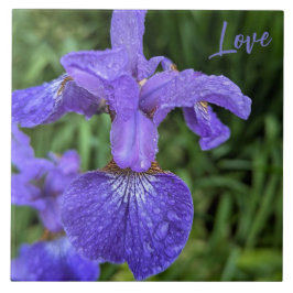 Azulejo De Cerâmica Purple Love Lily
