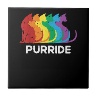 Azulejo De Cerâmica Purride Cat Pride Ally LGBT Community Rainbow Prid