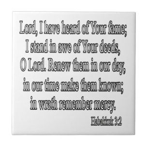 Azulejo De Cerâmica Quadrado do 3:2 de Habakkuk