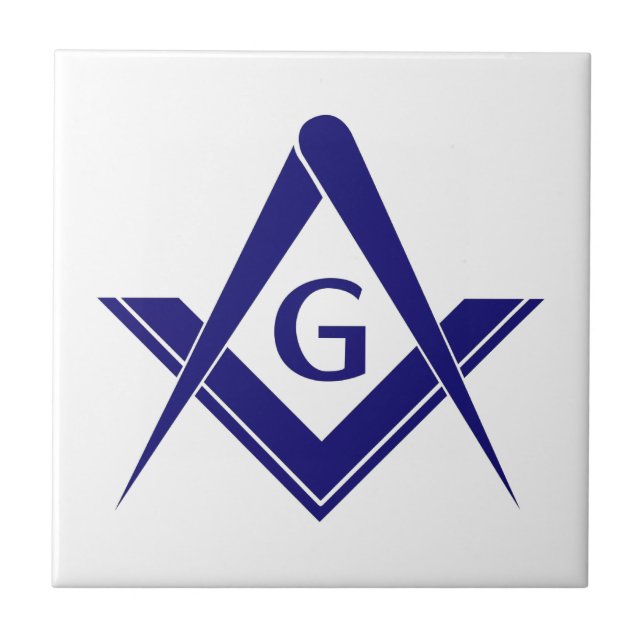 Azulejo De Cerâmica Quadrado e bússolas modernos (Frente)