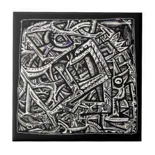 Azulejo De Cerâmica Quadrado Um, de Brian Benson