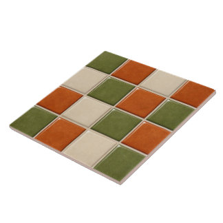 Azulejo De Cerâmica Quadrados de Mosaico Retro