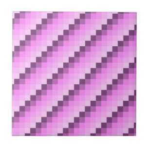 Azulejo De Cerâmica Quadrados Rosa e Púrpura