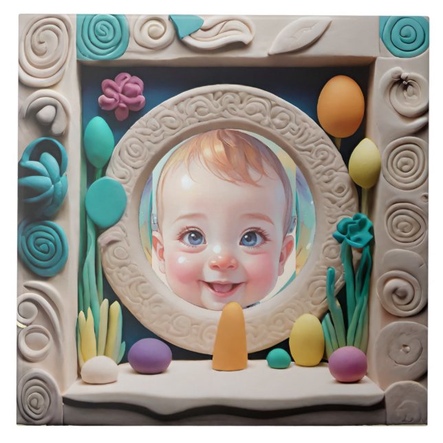 Azulejo De Cerâmica Quadro de argila (Frente)