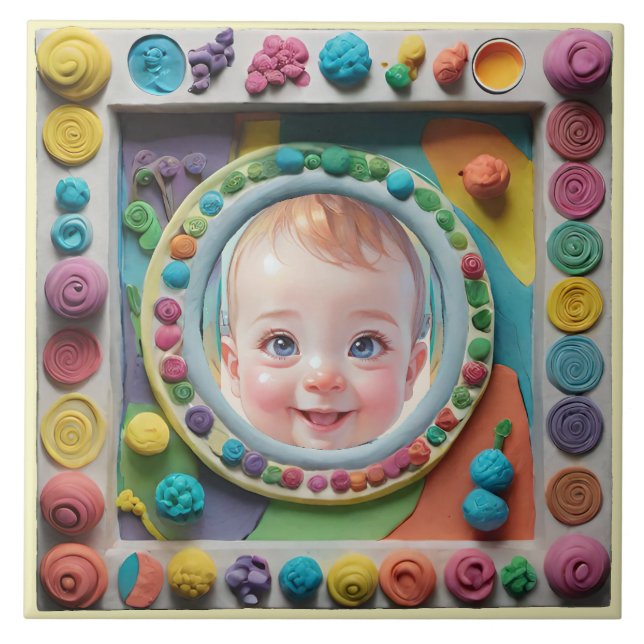 Azulejo De Cerâmica Quadro de argila (Frente)