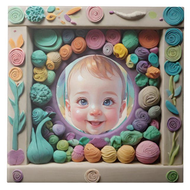 Azulejo De Cerâmica Quadro de argila (Frente)