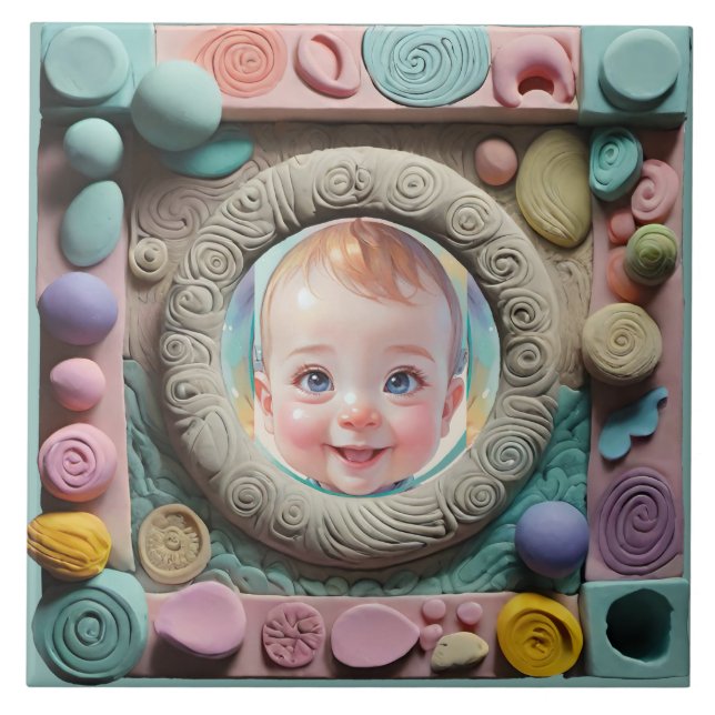 Azulejo De Cerâmica Quadro de argila (Frente)