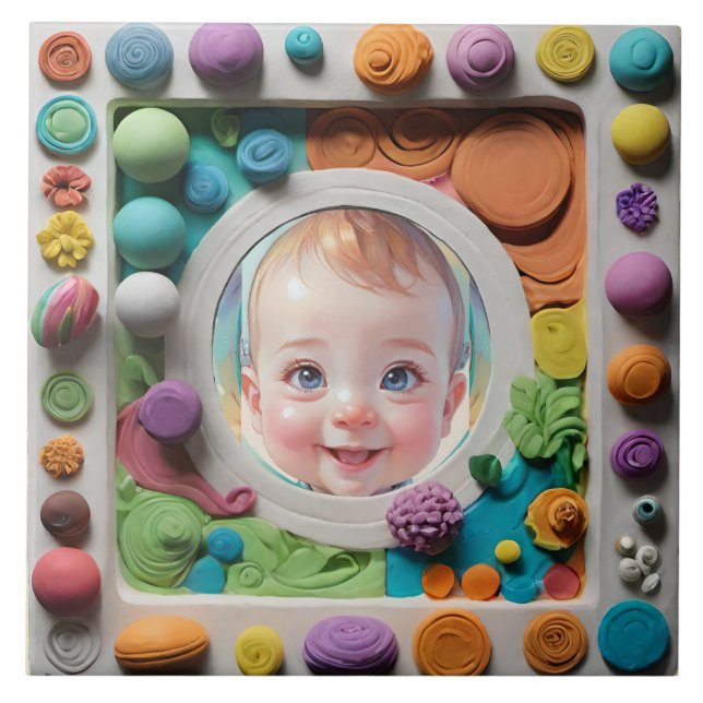 Azulejo De Cerâmica Quadro de argila (Frente)