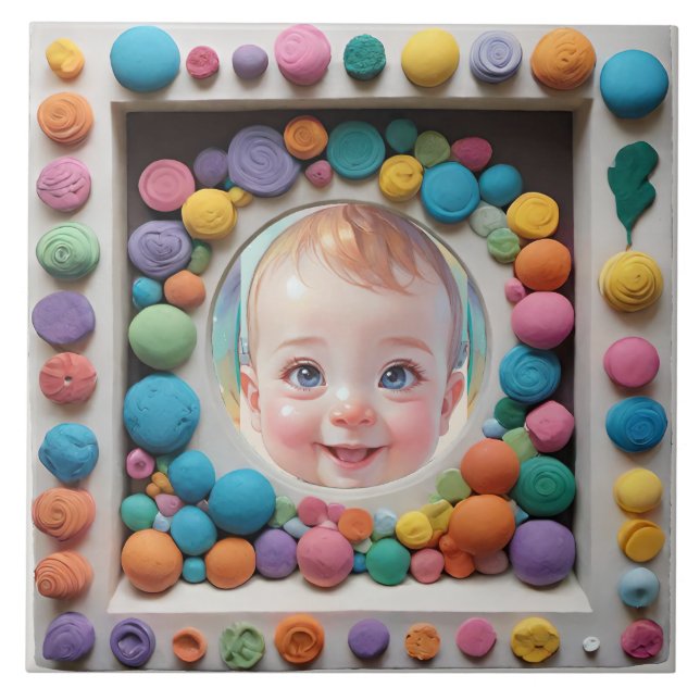 Azulejo De Cerâmica Quadro de argila (Frente)