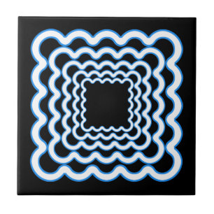 Azulejo De Cerâmica Quadros ondulados