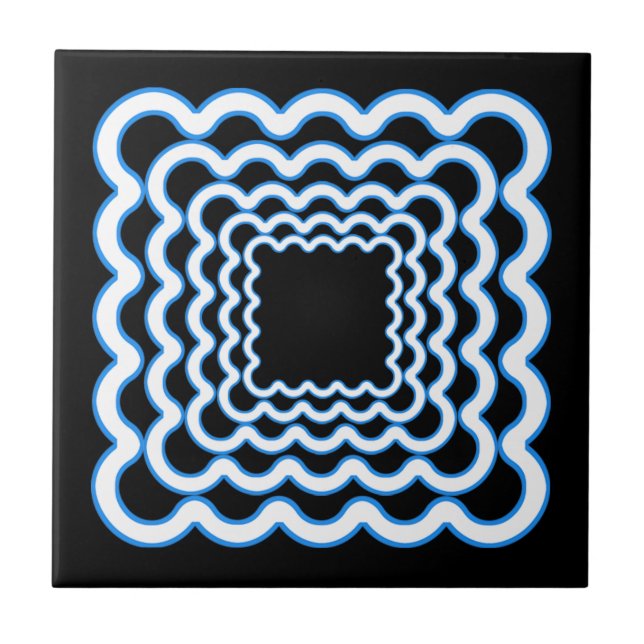 Azulejo De Cerâmica Quadros Wavy (Frente)