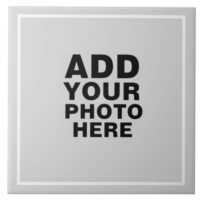 Azulejo De Cerâmica Qualquer Foto (Frente)