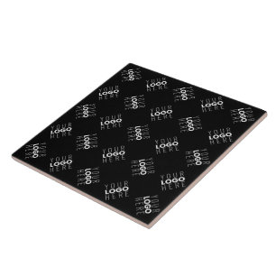 Azulejo De Cerâmica Qualquer logotipo ou imagem carregada Padrão dis