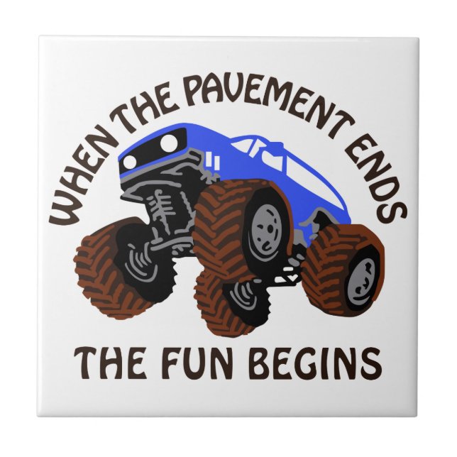 Azulejo De Cerâmica Quando o pavimento termina (Frente)