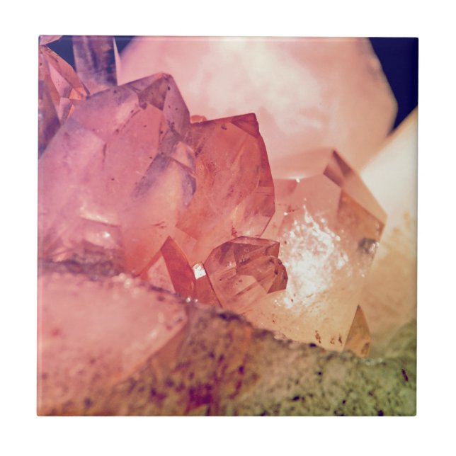 Azulejo De Cerâmica quartzo cor-de-rosa (Frente)