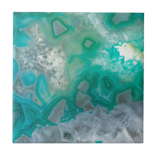 Azulejo De Cerâmica Quartzo Geode da cerceta