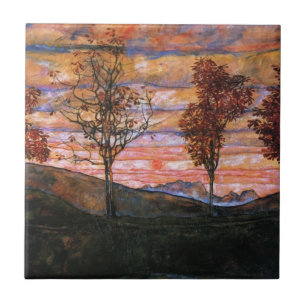 Azulejo De Cerâmica Quatro árvores