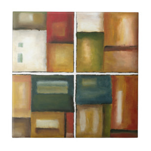 Azulejo De Cerâmica Quatro Pintura Paneled de Jennifer Goldberger