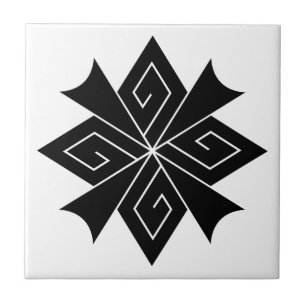 Azulejo De Cerâmica Quatro raios com trovoadas
