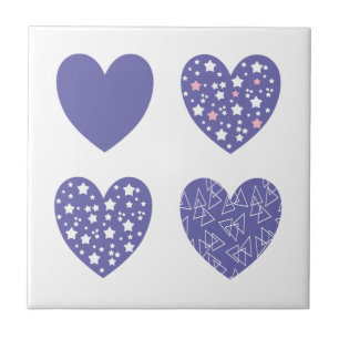 Azulejo De Cerâmica Quatro Veri Peri Hearts