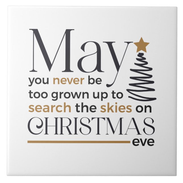 Azulejo De Cerâmica Que Nunca Seja Arte Do Word Muito Crescida (Frente)