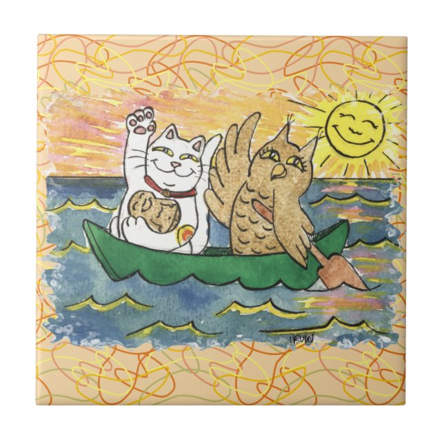 Azulejo De Cerâmica Que Voz Sortuda! (Frente)