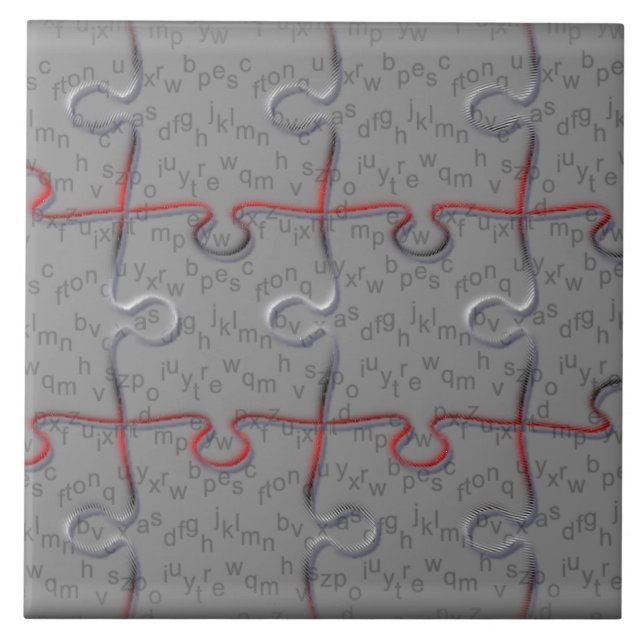 Azulejo De Cerâmica Quebra-cabeça (Frente)